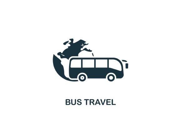 Bus Travel Icon Graphics and Icons Review