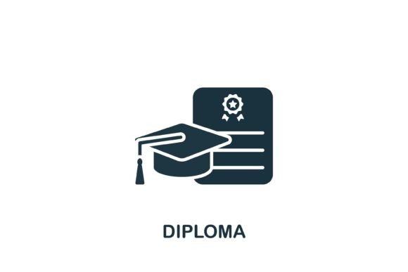 Diploma Icon Graphics and Icons Review