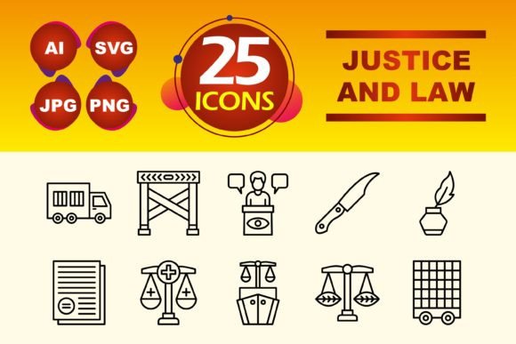 Justice and Law Graphics: Icons for Real Branding