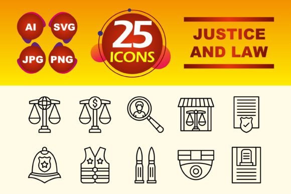 Justice and Law Icons: A Designer's Review of Essential Graphics