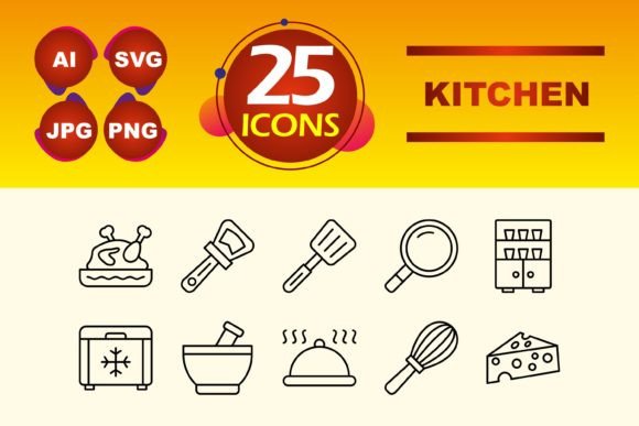 Kitchen Icons Graphics and Icons Review