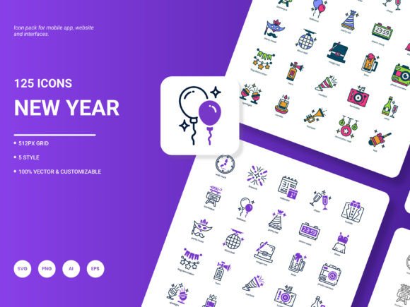 New Year Icon Pack Review for Real Embroidery Work