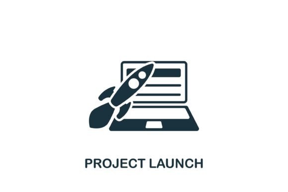 Project Launch Icon Graphics and Icons Review