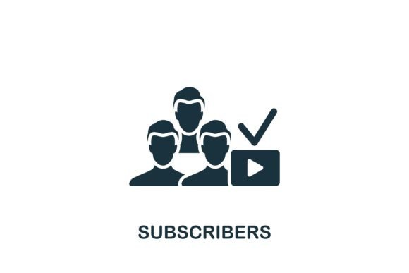 Subscribers Icon Graphics for Icons and Branding