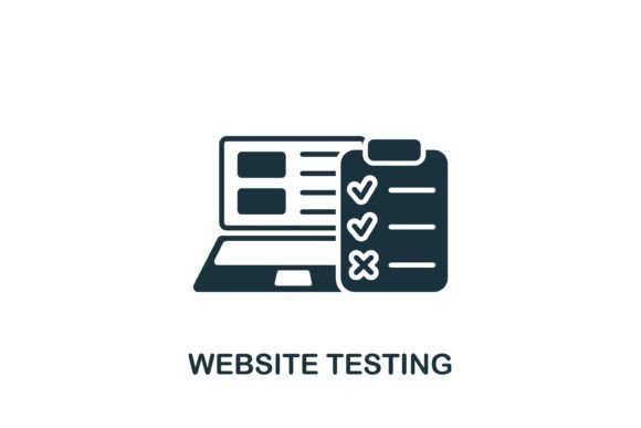 Website Testing Icon Graphics and Icons Review